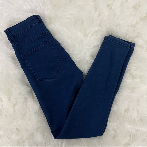 Pull&bear Dark Wash "Skinny High Waist" Jeans Size 4 - Picture 2 of 7